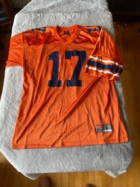 Nike Men’s Orange Football Jersey with Navy Numbers